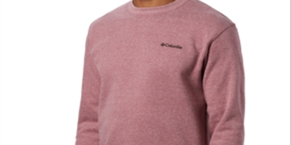 Columbia Men's Hart Mountain Crew Sweatshirt Pink Size L