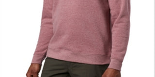 Columbia Men's Hart Mountain Crew Sweatshirt Pink Size L