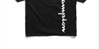 Champion Men's Cotton Pajama T-Shirt Black Size Medium