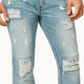 American Rag Men's Vintage Wash Distressed Jeans Blue Size 38X30