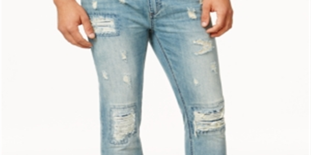 American Rag Men's Vintage Wash Distressed Jeans Blue Size 38X30