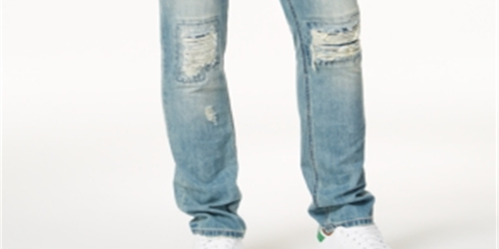 American Rag Men's Vintage Wash Distressed Jeans Blue Size 38X30