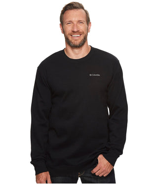 Columbia Men's Hart Mountain Ii Crew Sweatshirt Black Size 46