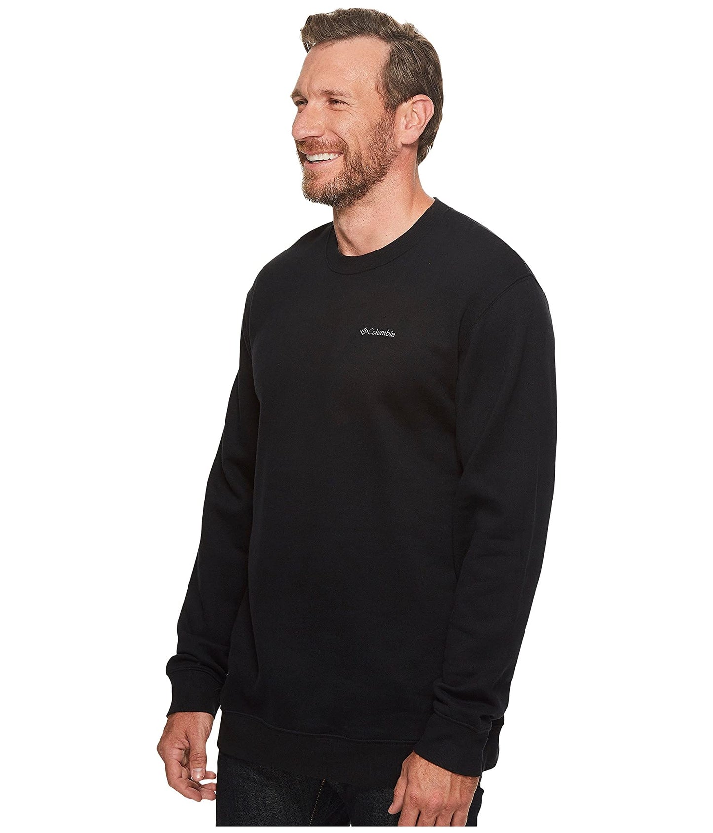 Columbia Men's Hart Mountain Ii Crew Sweatshirt Black Size 46