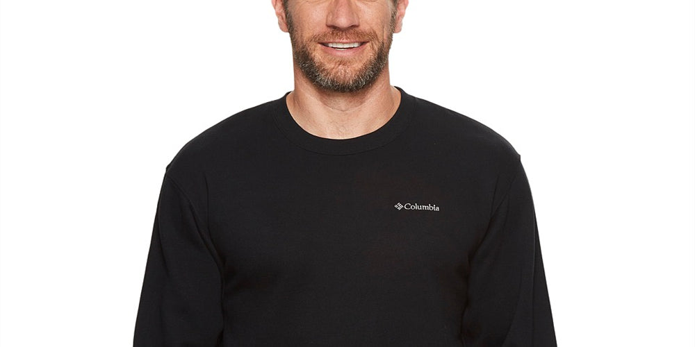 Columbia Men's Hart Mountain Ii Crew Sweatshirt Black Size 46