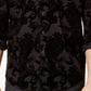 INC International Concepts Men's Big & Tall Flocked Paisley Shirt Black Size 4XLT