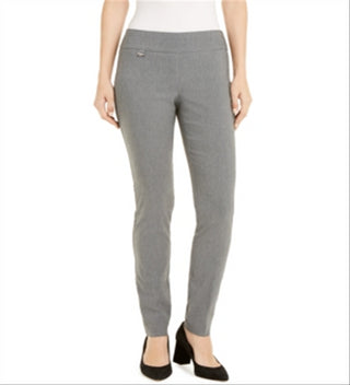 Alfani Women's Curvy Pull-on Skinny Pants  Gray Size 16