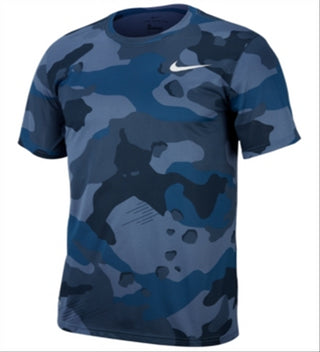 Nike Men's Big Tall Dry Tee Legend Camouflage AOP T Shirt Blue Size Large