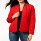 Tommy Hilfiger Women's Sport Quilted Bomber Jacket Red Size Small