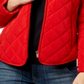 Tommy Hilfiger Women's Sport Quilted Bomber Jacket Red Size Small