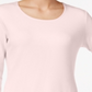 Karen Scott Women's Scoop Neck Top Pink Size Large