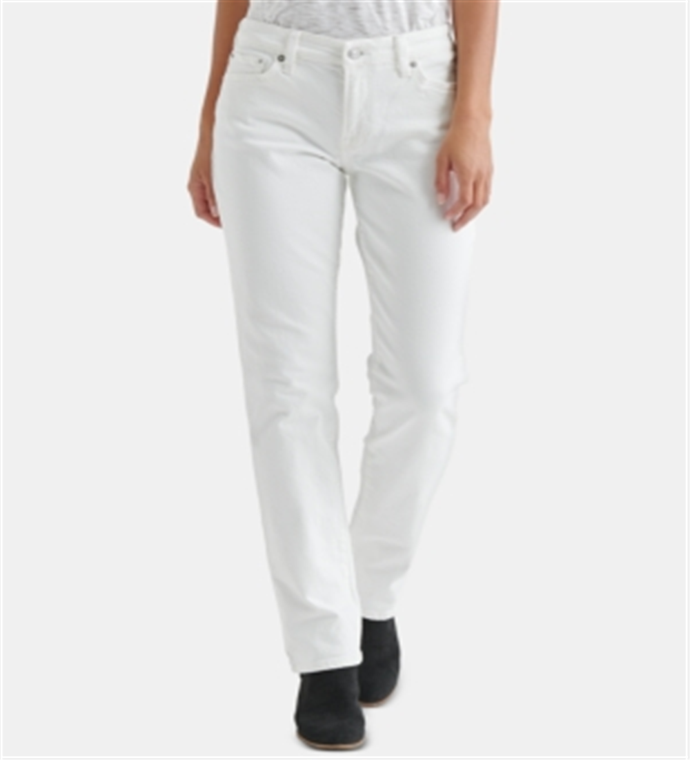 Lucky Brand Women's Sweet Straight Leg Jeans White Size 26