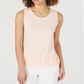 Charter Club Women's Sleeveless Zigzag Sweater Peach Size Large