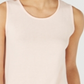 Charter Club Women's Sleeveless Zigzag Sweater Peach Size Large