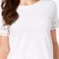Charter Club Men's Cotton Circle Trim T-Shirt White Size 2XL