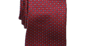 Nautica Men's Whitney Mini Business Professional Neck Tie Red Size Regular