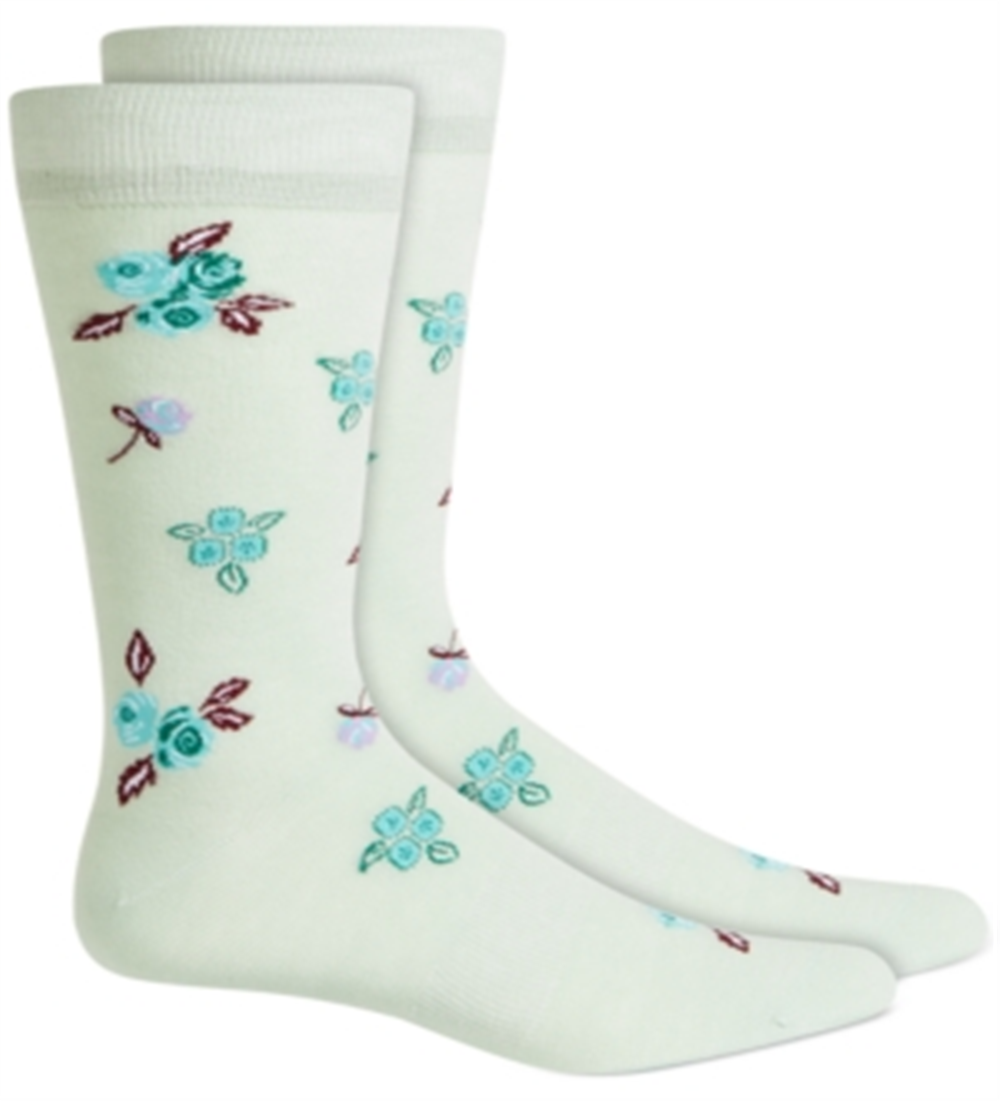 Bar III Women's Socks Green Size 10-13