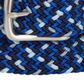 Club Room Men's Woven Faux Leather Trim Braided Belt Blue Size Small