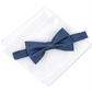 Alfani Men's Shubert Satin Pocket Square Bow Tie Blue Size Regular