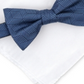 Alfani Men's Shubert Satin Pocket Square Bow Tie Blue Size Regular