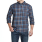 Weatherproof Vintage Men's Brushed Flannel Plaid Shirt Blue Size XXX-Large