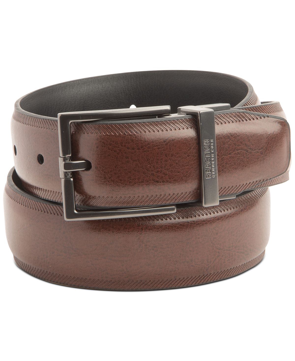 Kenneth Cole Reaction Men's Reversible Belt ESPRESSO Size Small
