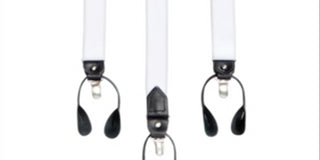Club Room Men's Business Office Y Shape Suspenders White Size Regular