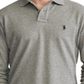 Ralph Lauren Men's Big & Tall Long Sleeve Solid Mesh Shirt Gray Size 2XB