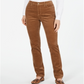 Charter Club Women's Lexington Straight Leg Corduroy Pants Brown Size 12 Petite