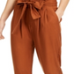 Indigo Rein Women's Super High Rise Cuffed Paperbag Pants Brown Size X-Large
