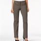 JM Collection Women's Tummy Control Curvy Fit Pants Gray Size 6 Petite