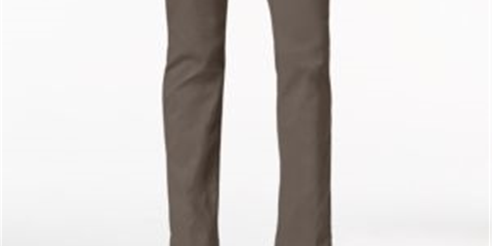 JM Collection Women's Tummy Control Curvy Fit Pants Gray Size 6 Petite