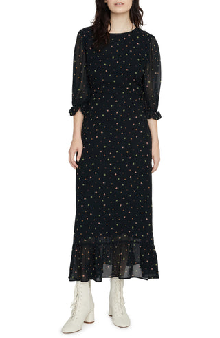 Sanctuary Women's Courtney Modest MIDI Dress Black Size 2