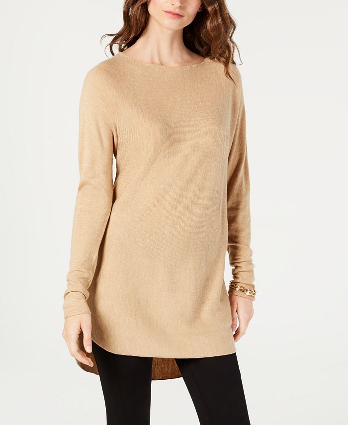 INC International Concepts Women's Shirttail Sweater Black Size Large