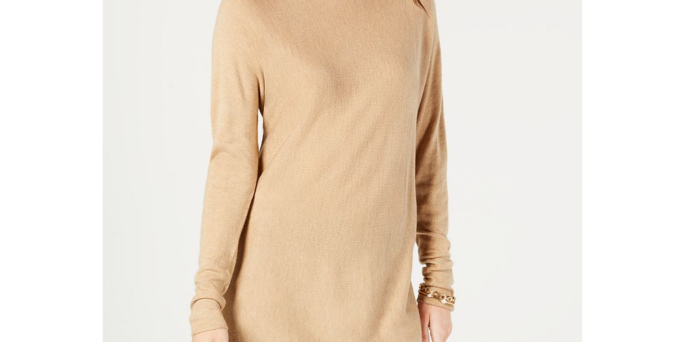 INC International Concepts Women's Shirttail Sweater Black Size Large