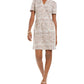 Connected Women's Tweed Pocket Detail Dress Beige Size 16
