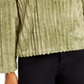 Planet Gold Junior's Cozy Mock Neck Ribbed Top Green Size L