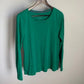 Charter Club Women's Long Sleeve Blouse Marine Green Size Medium