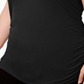 INC International Concepts Women's Plus Ruched V Neck Tank Top Black Size M