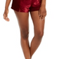 INC International Concepts Women's Ribbed Velvet Top & Pajama Shorts Set Wine Size M