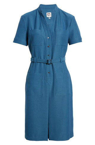 Anne Klein Women's Shirtdress Blue Size 8