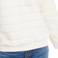 Crave Fame Juniors' Faux-Fur Sweatshirt White Size LARGE