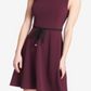 Tommy Hilfiger Women's Scuba Fit & Flare Dress Purple Size 12P