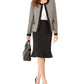 Le Suit Womens Suit Separate Career Wear Tweed Jacket Gray Size 16