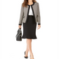 Le Suit Womens Suit Separate Career Wear Tweed Jacket Gray Size 16