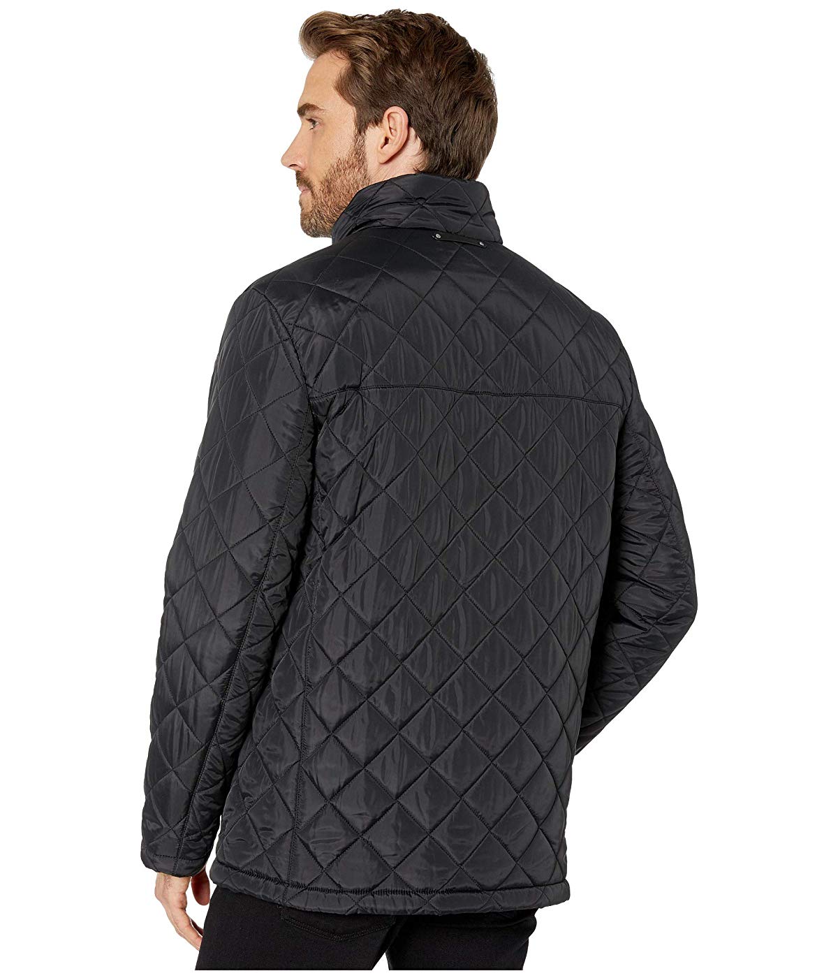 Cole Haan Men's Jacket Winter Quilted Black Size Small