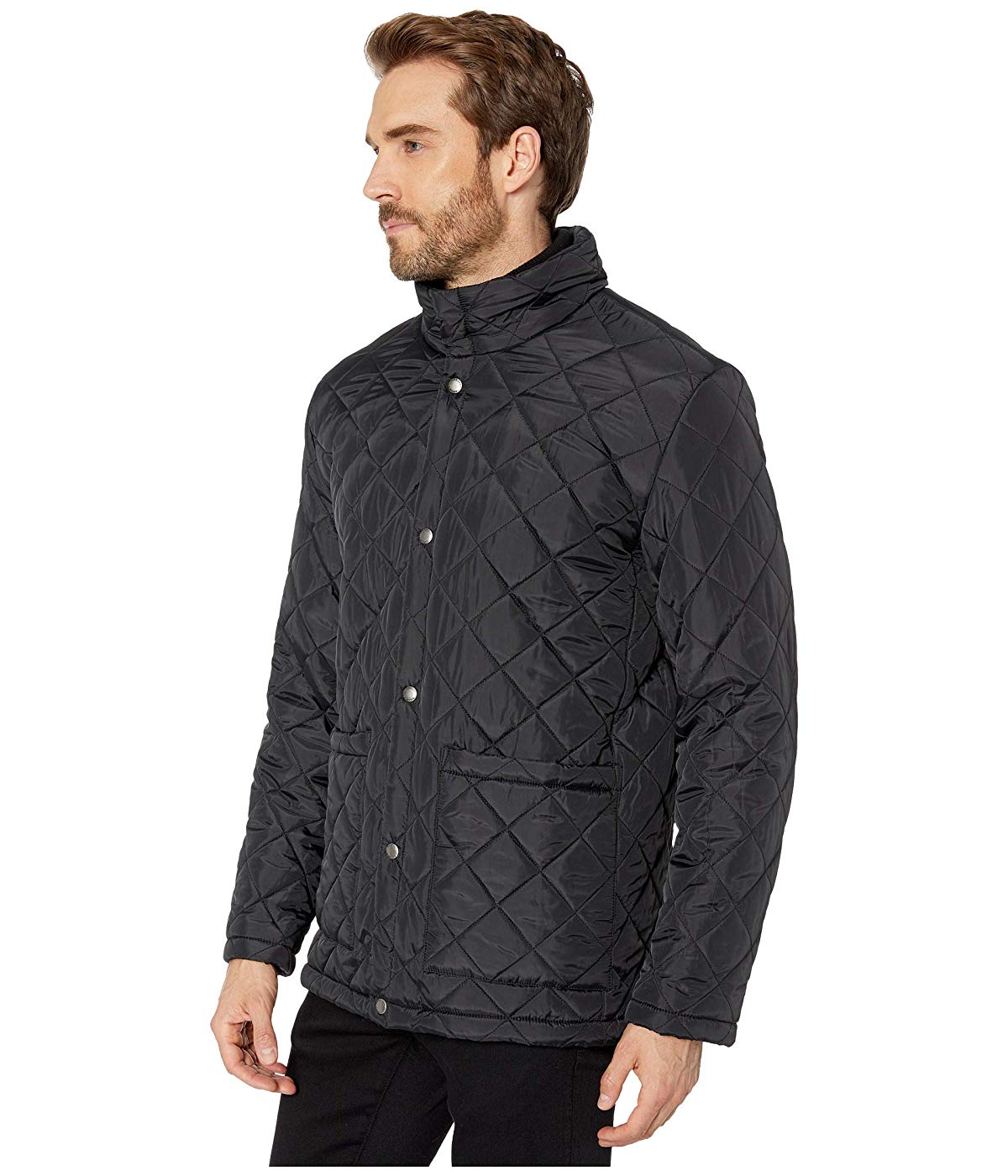 Cole Haan Men's Jacket Winter Quilted Black Size Small