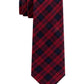 Tommy Hilfiger Men's Silk Plaid Neck Tie Red One Size