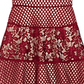 Us Angels Girls' Floral Lace Paneled Dress  Red Size 16