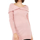 INC Women's  Cashmere Boat-Neck Tunic Sweater  Pink Size M